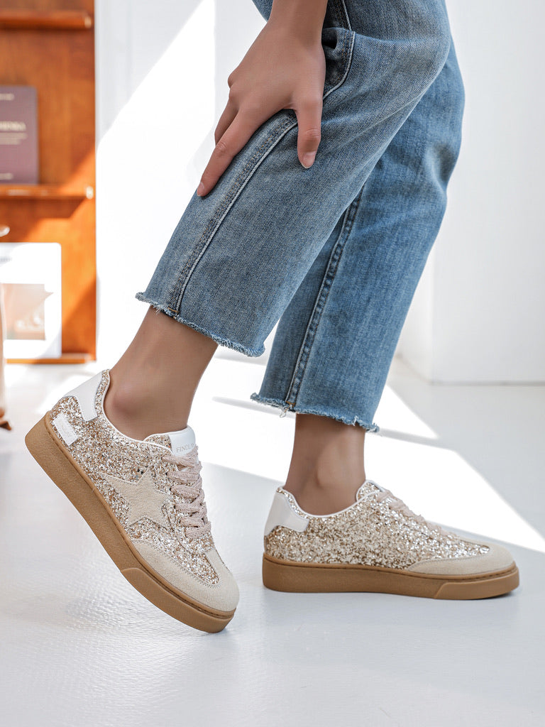 Baskets Rambo dorée