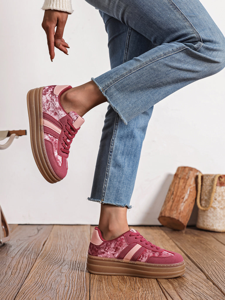 Baskets Naomia velours