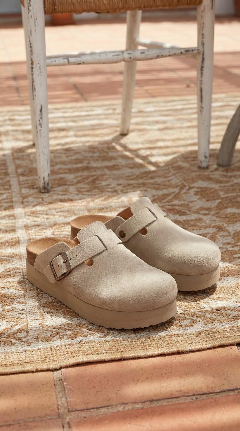 Sabots Natalys cuir - BEIGE