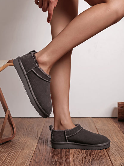 Bottes cuir micro - MARRON