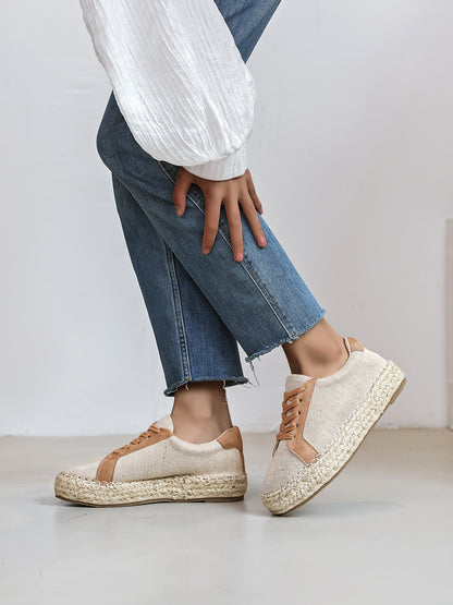 Baskets Loula à semelle espadrille