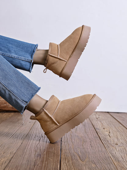 Bottes cuir ultra mini Jenna