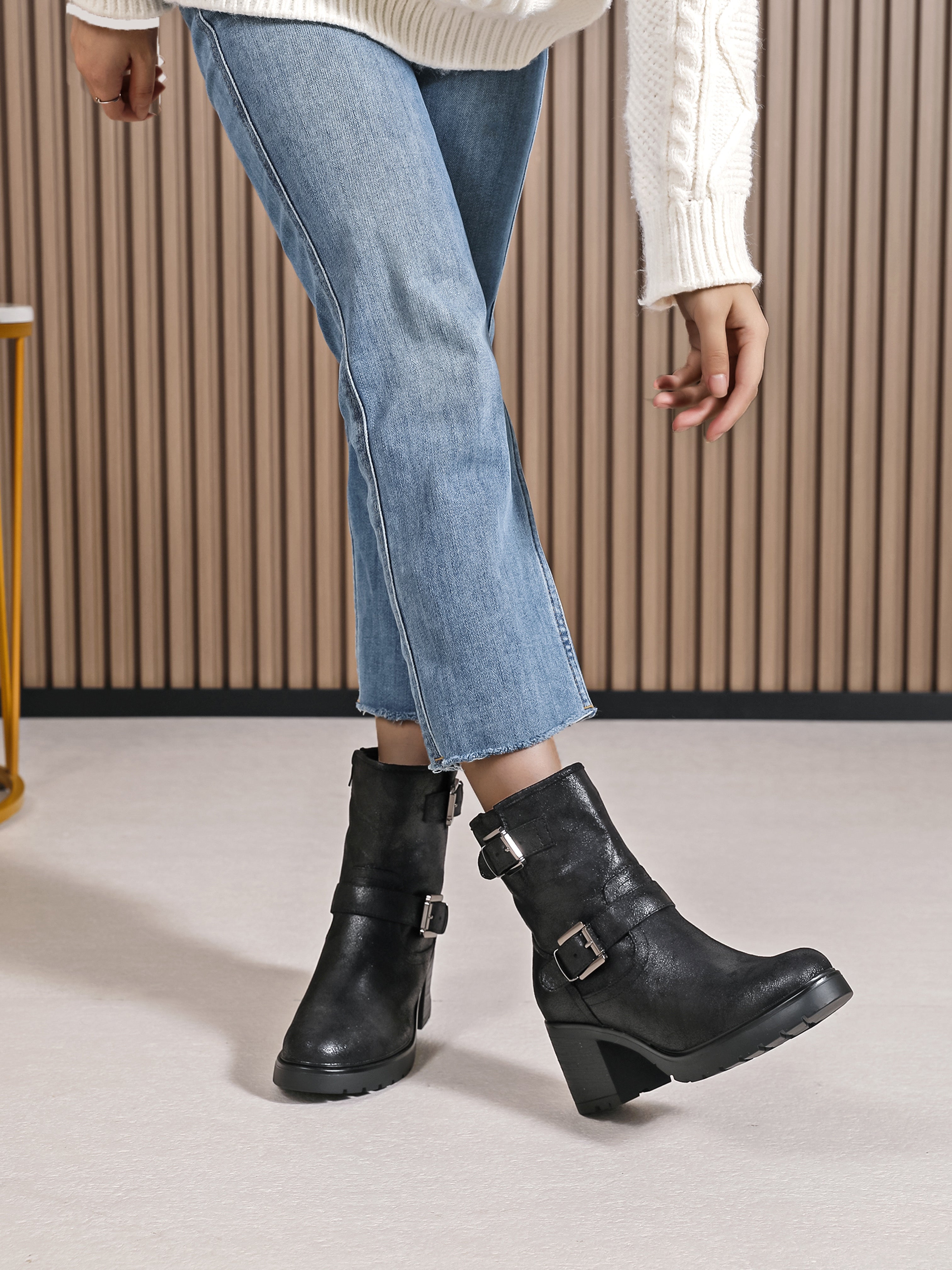 Bottines biker Linesay