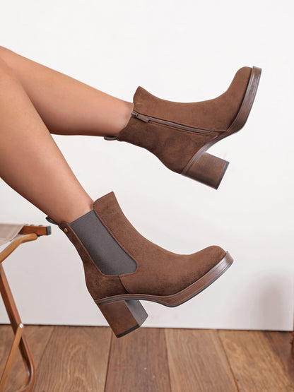 Bottines Charline - MARRON
