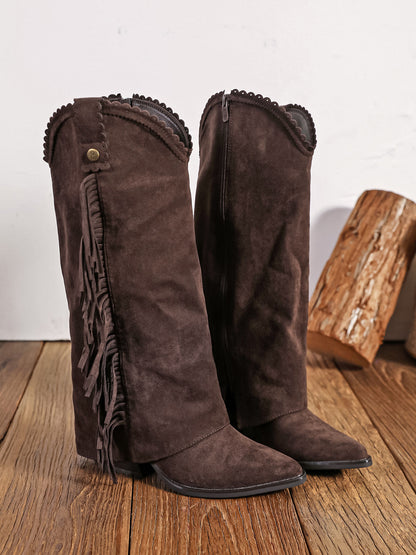 Santiags Léa franges