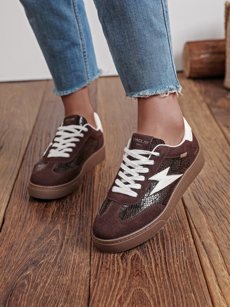 Baskets Manon - MARRON