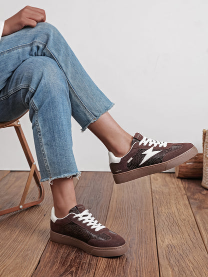 Baskets Manon - MARRON