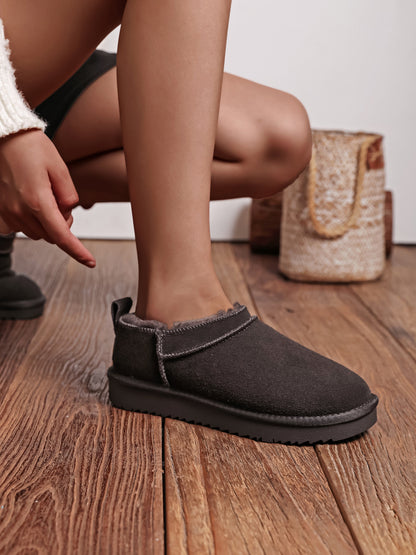 Bottes cuir micro - MARRON