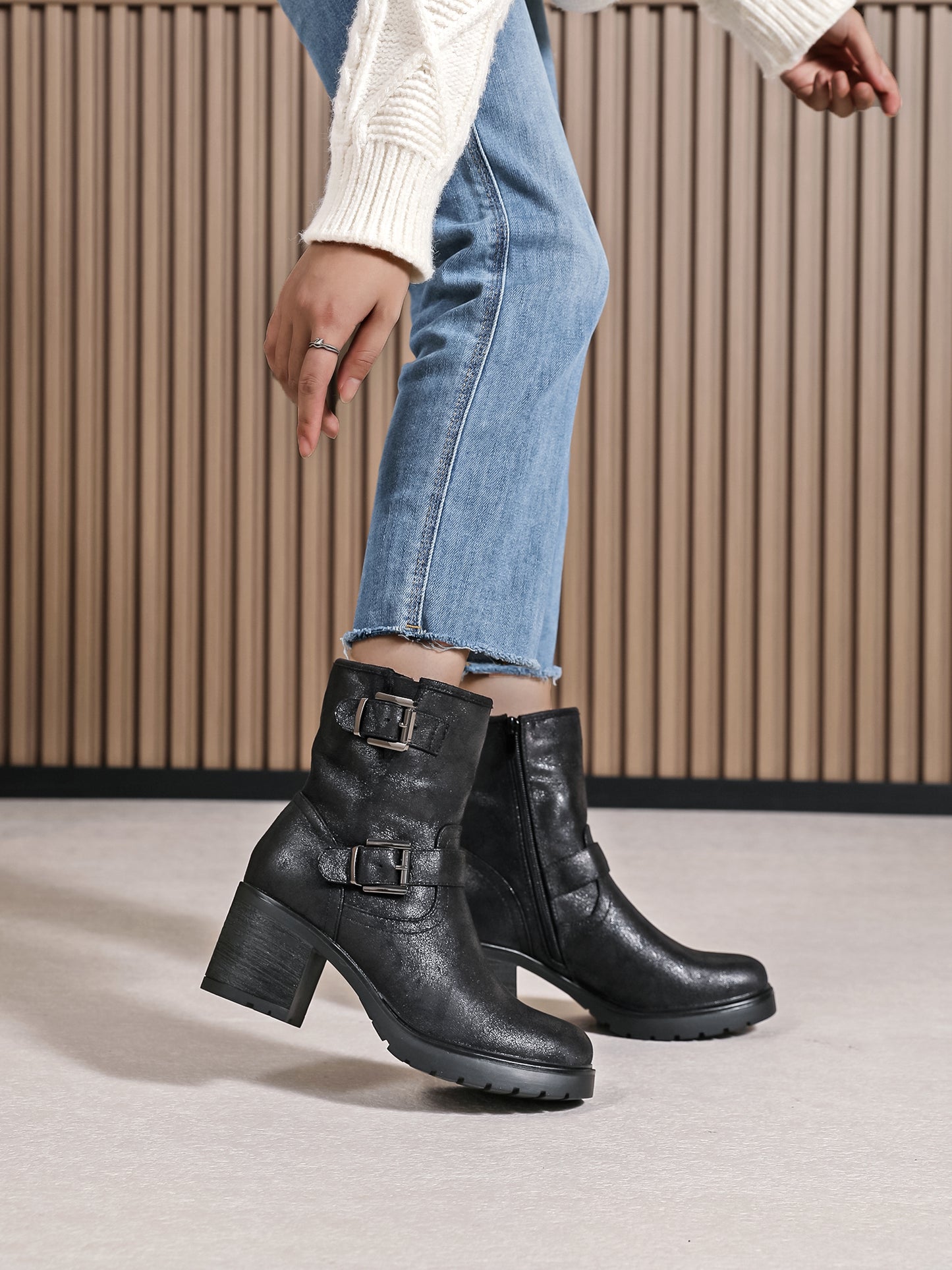 Bottines biker Linesay