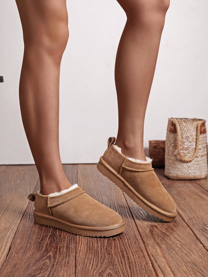 Bottes cuir micro - CAMEL