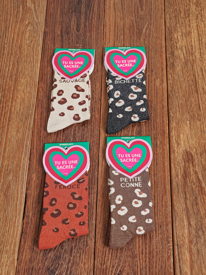 Chaussettes léopard