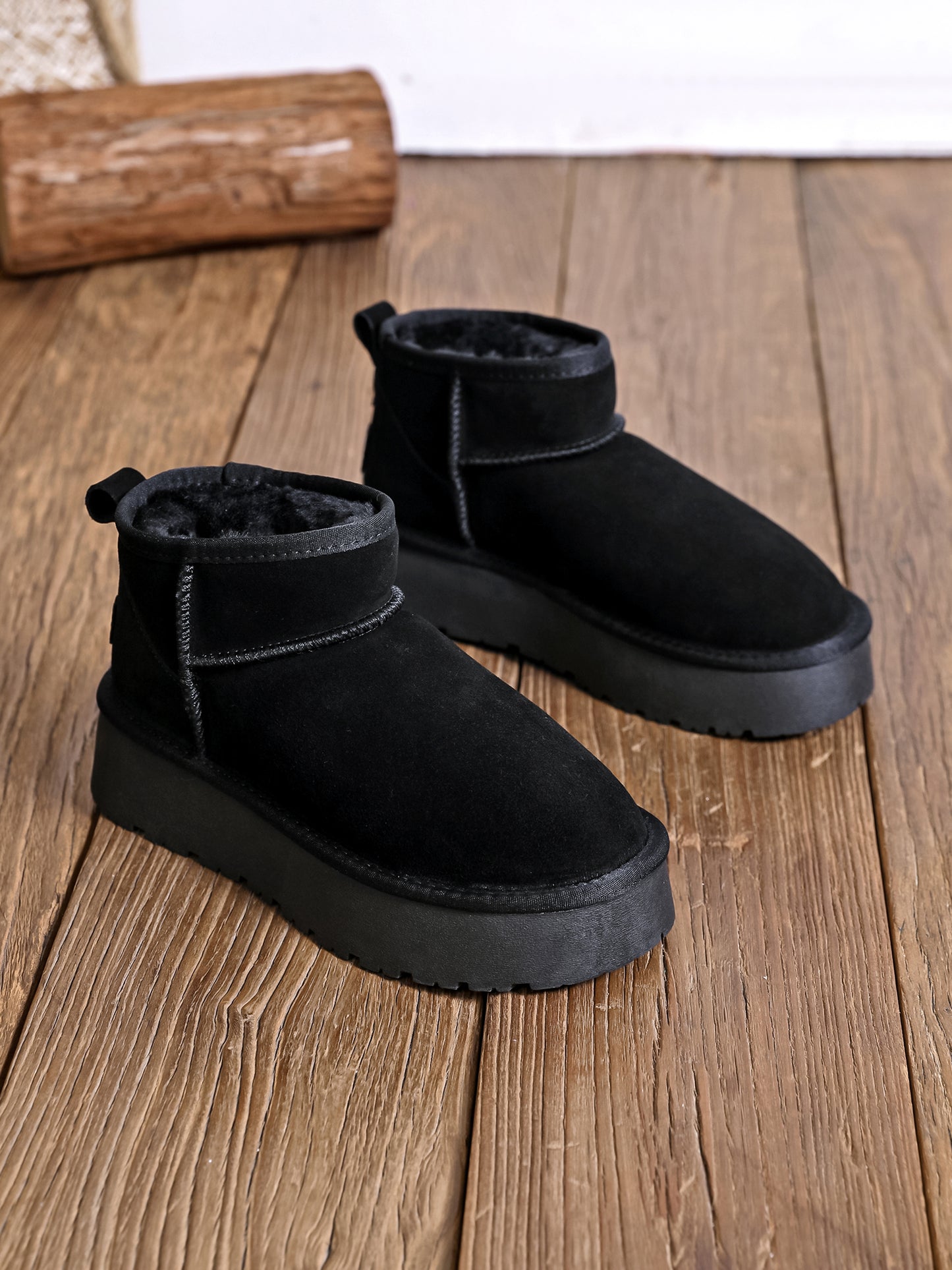 Bottes cuir ultra mini Jenna