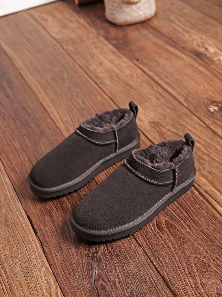 Bottes cuir micro - MARRON