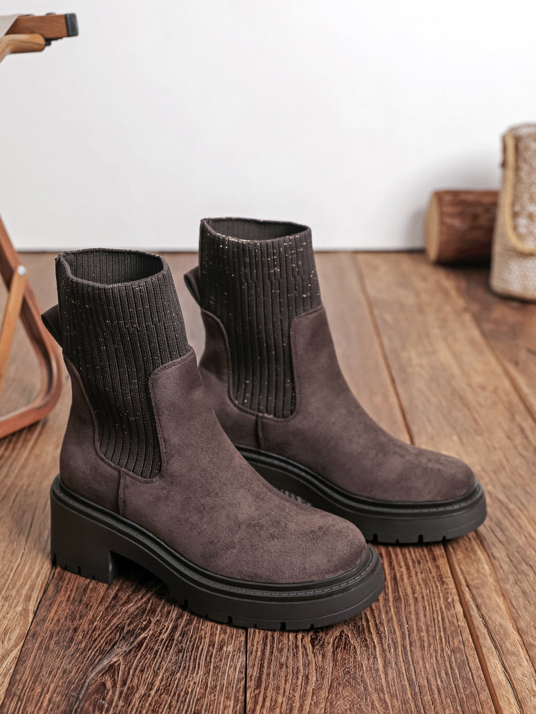 Bottines Amina - MARRON