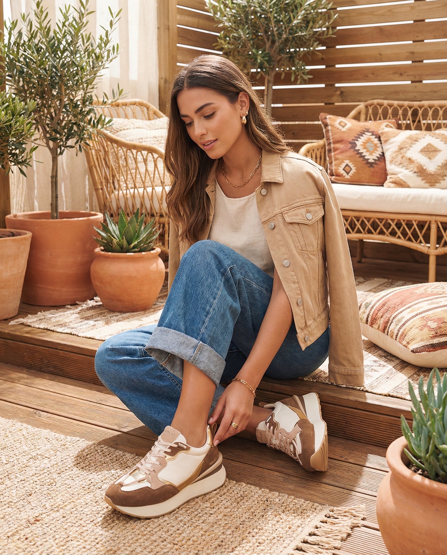 Baskets Camilia - CAMEL