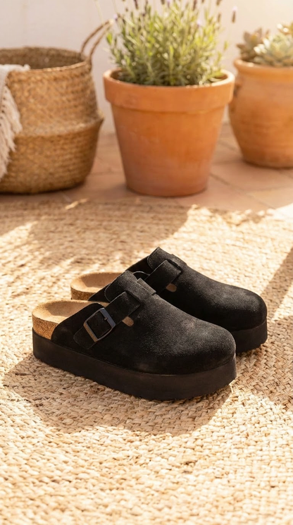 Sabots Natalys cuir - NOIR